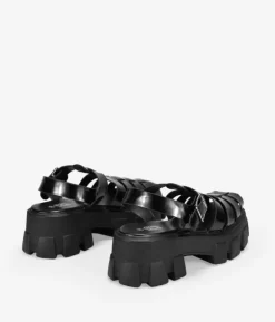 Best Bosanova Sandalias cangrejeras negras con plataforma