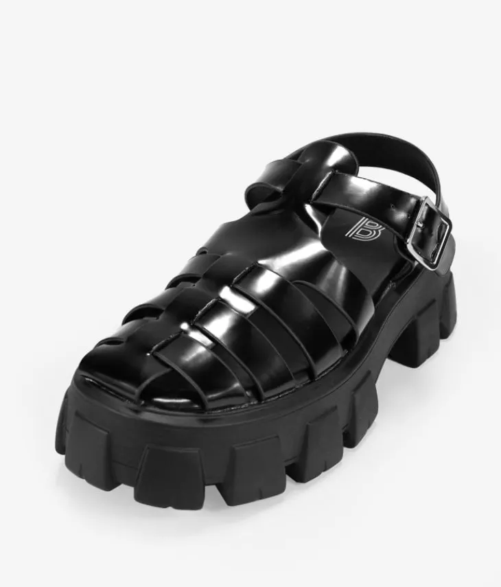 Best Bosanova Sandalias cangrejeras negras con plataforma
