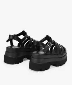 Best Bosanova Sandalias cangrejeras negras con plataforma
