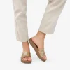 Best Bosanova Sandalias con cuña doradas