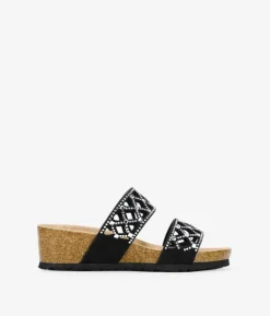 Best Bosanova Sandalias con cuña negras con brillantes