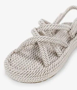 Clearance Bosanova Sandalias con plataforma beige de cuerda