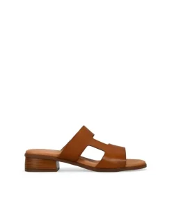 Discount Bosanova Sandalias cuero en piel con tacón de madera
