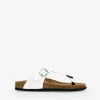 Sale Bosanova Sandalias de dedo blancas piel