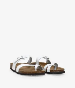 Best Bosanova Sandalias de dedo blancas en piel