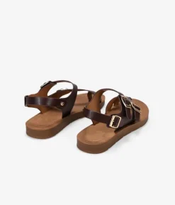 Outlet Bosanova Sandalias de dedo marrones con hebillas
