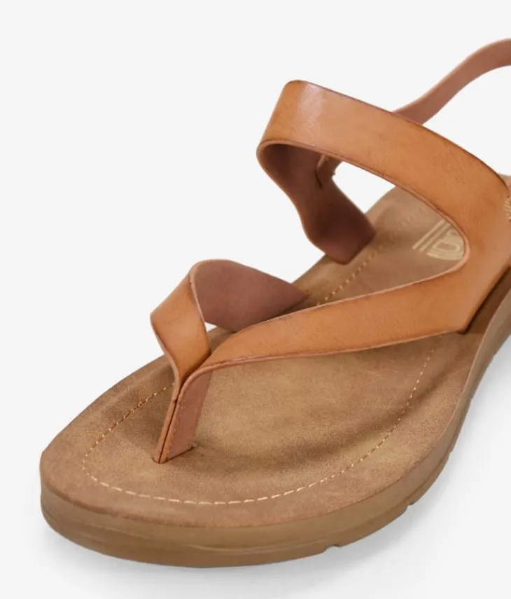 Clearance Bosanova Sandalias de dedo marrones con hebilla