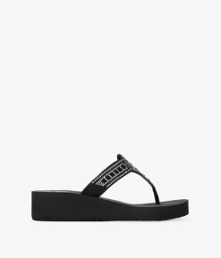 Best Bosanova Sandalias de dedo negras con brillantes