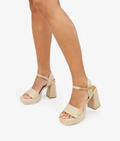 Clearance Bosanova Sandalias de esparto con tacón y plataforma