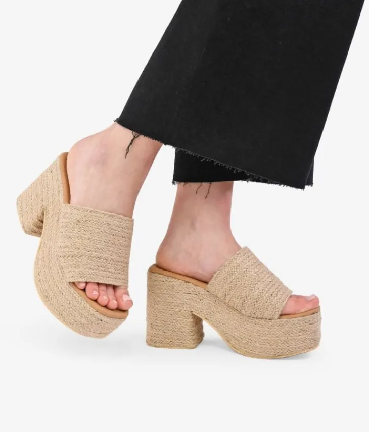 Best Bosanova Sandalias de esparto con tacón y plataforma