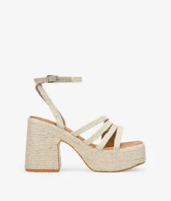 Clearance Bosanova Sandalias de esparto con tacón y plataforma