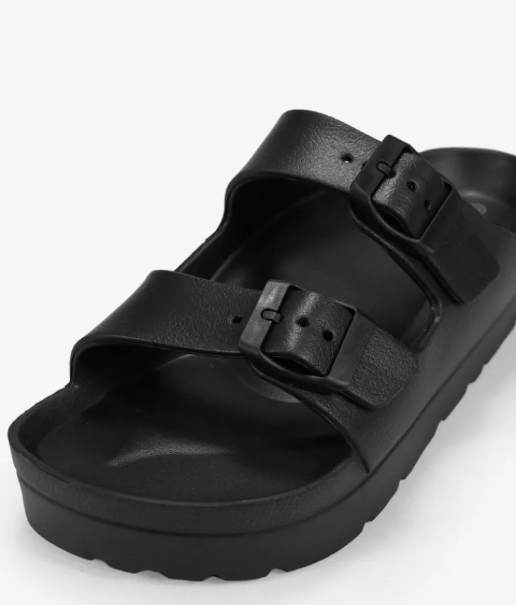 Best Bosanova Sandalias de goma con plataforma negras