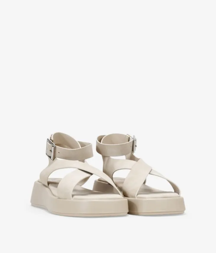 Clearance Bosanova Sandalias de plataforma arena con hebilla