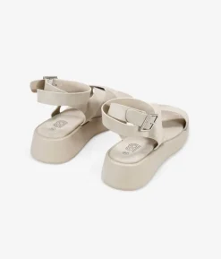 Clearance Bosanova Sandalias de plataforma arena con hebilla