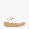 Outlet Bosanova Sandalias de plataforma blancas con hebilla