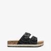 Best Bosanova Sandalias de plataforma negras con piedras y hebillas