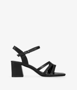Clearance Bosanova Sandalias de tacón ancho negras