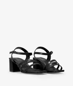 Clearance Bosanova Sandalias de tacón ancho negras