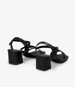 Clearance Bosanova Sandalias de tacón ancho negras