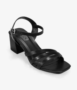 Clearance Bosanova Sandalias de tacón ancho negras