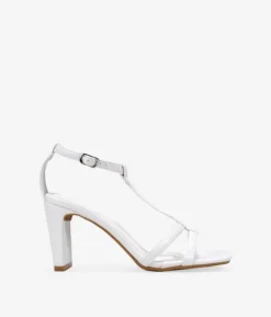 Sale Bosanova Sandalias de tacón blancas con talonera