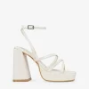 Discount Bosanova Sandalias de tacón campana blancas en charol