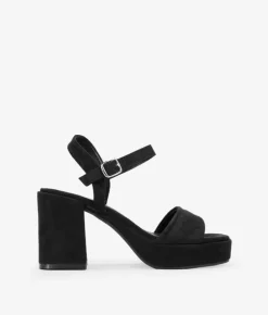 Outlet Bosanova Sandalias de tacón cuadrado negras