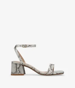 Best Bosanova Sandalias de tacón estampado serpiente con hebilla