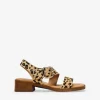 Clearance Bosanova Sandalias de tacón leopardo en piel
