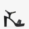Discount Bosanova Sandalias de tacón negras con pulsera y hebilla