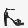 Discount Bosanova Sandalias de tacón negras con talonera