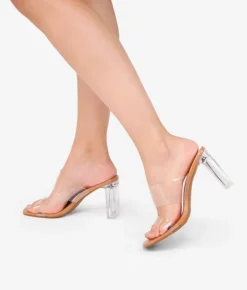 Outlet Bosanova Sandalias de tacón transparentes