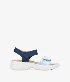 Clearance Bosanova Sandalias deportivas azules con velcro