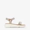 Discount Bosanova Sandalias deportivas beige con velcro