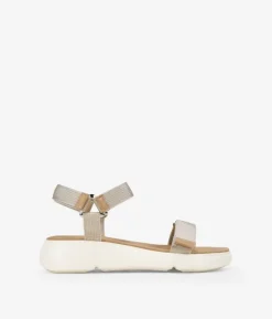 Discount Bosanova Sandalias deportivas beige con velcro