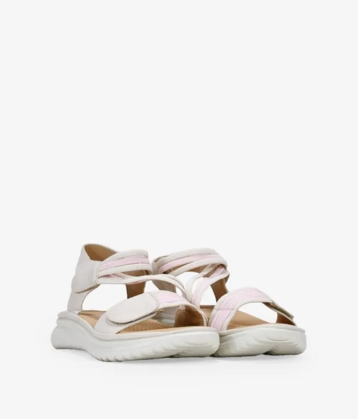 Hot Bosanova Sandalias deportivas beige con cierre fácil
