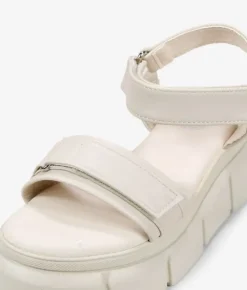 Discount Bosanova Sandalias deportivas beige con velcros y plataforma