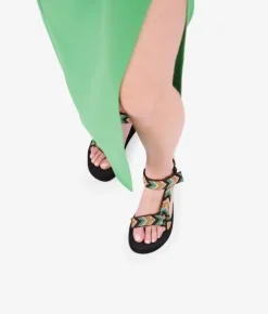 New Bosanova Sandalias deportivas con plataforma y estampado étnico