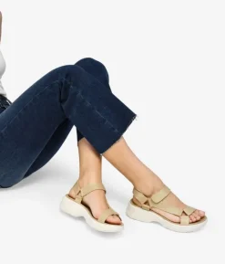 Best Bosanova Sandalias deportivas doradas con velcro