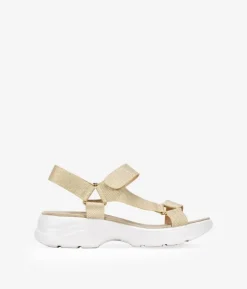Best Bosanova Sandalias deportivas doradas con velcro