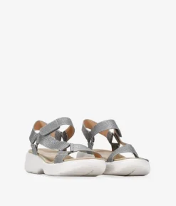 Sale Bosanova Sandalias deportivas plateadas con velcro
