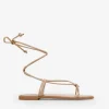 Clearance Bosanova Sandalias marrones planas con cuerdas