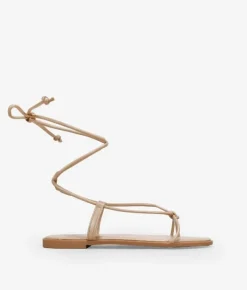 Clearance Bosanova Sandalias marrones planas con cuerdas