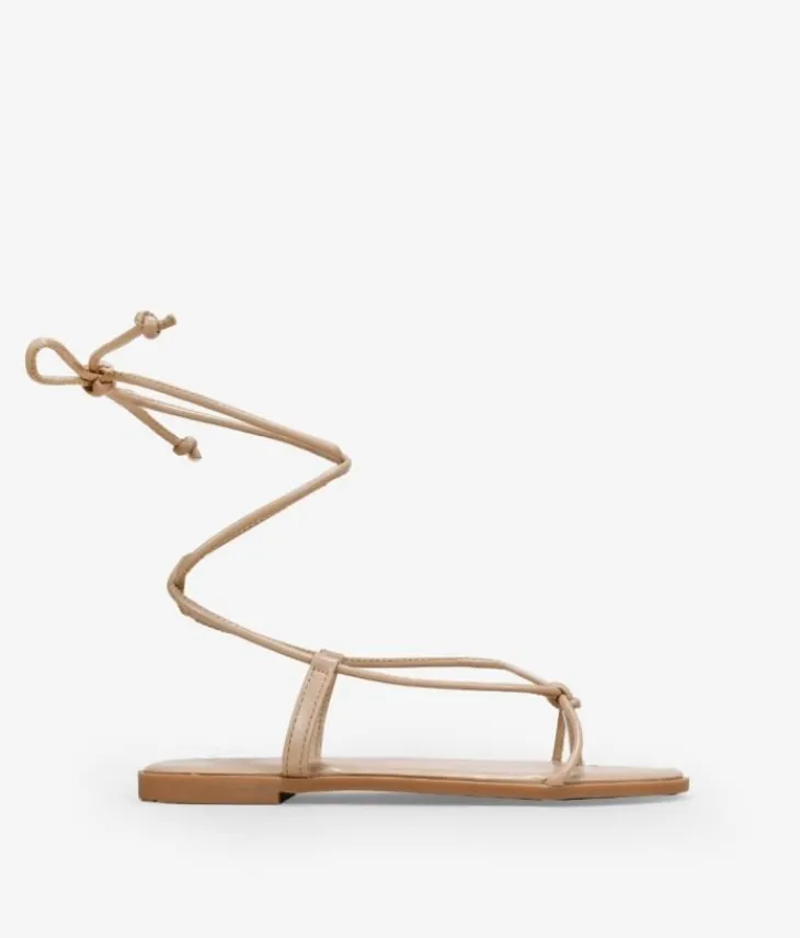 Clearance Bosanova Sandalias marrones planas con cuerdas
