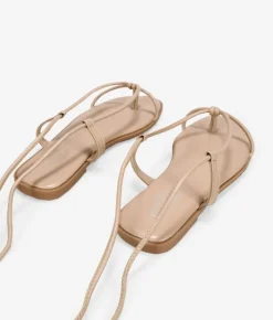 Clearance Bosanova Sandalias marrones planas con cuerdas