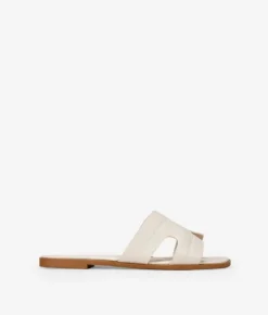 Best Bosanova Sandalias planas beige destalonadas