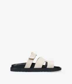 Sale Bosanova Sandalias planas blancas en piel