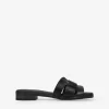 Clearance Bosanova Sandalias planas de piel negras