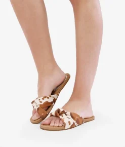 Best Bosanova Sandalias planas estampado vaca