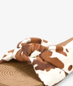 Best Bosanova Sandalias planas estampado vaca